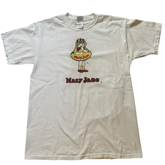 Vintage T-Shirt Mary Jane Candy Necco Mens M 100% Cotton White - Picture 5 of 8